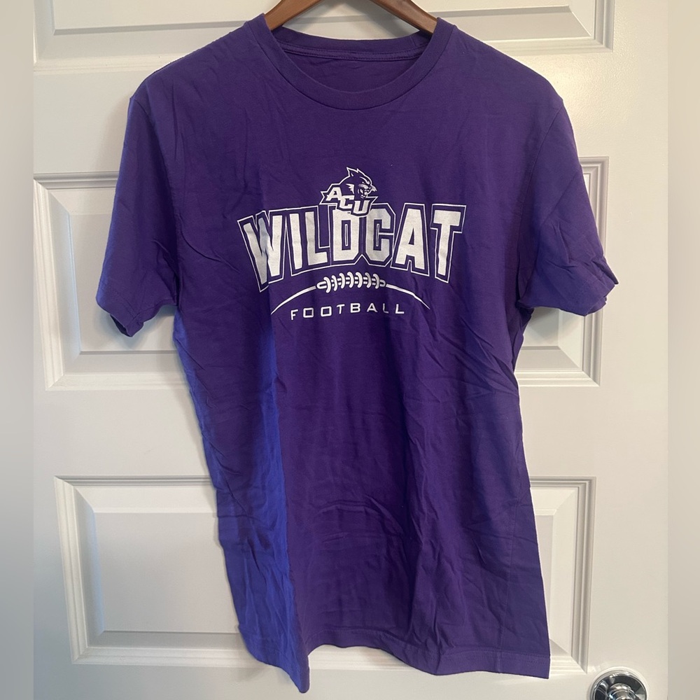 Purple ACU Wildcat Football T-Shirt